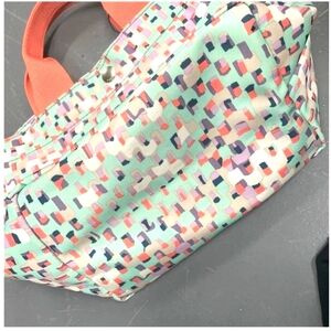 Vintage fossil mini tote shopper with matching wristlet & change purse.